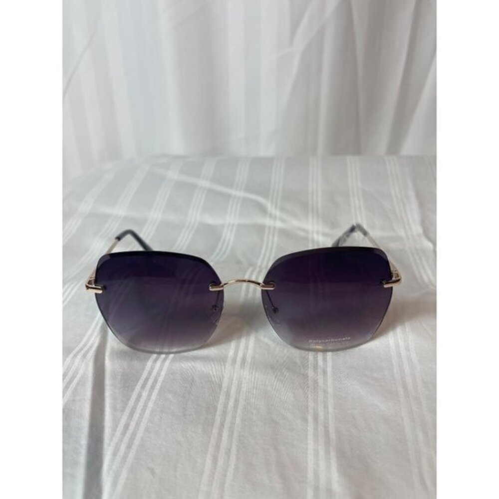 Around Me Round Frame‎ Rimless Sunglasses Grey - Picture 9 of 9